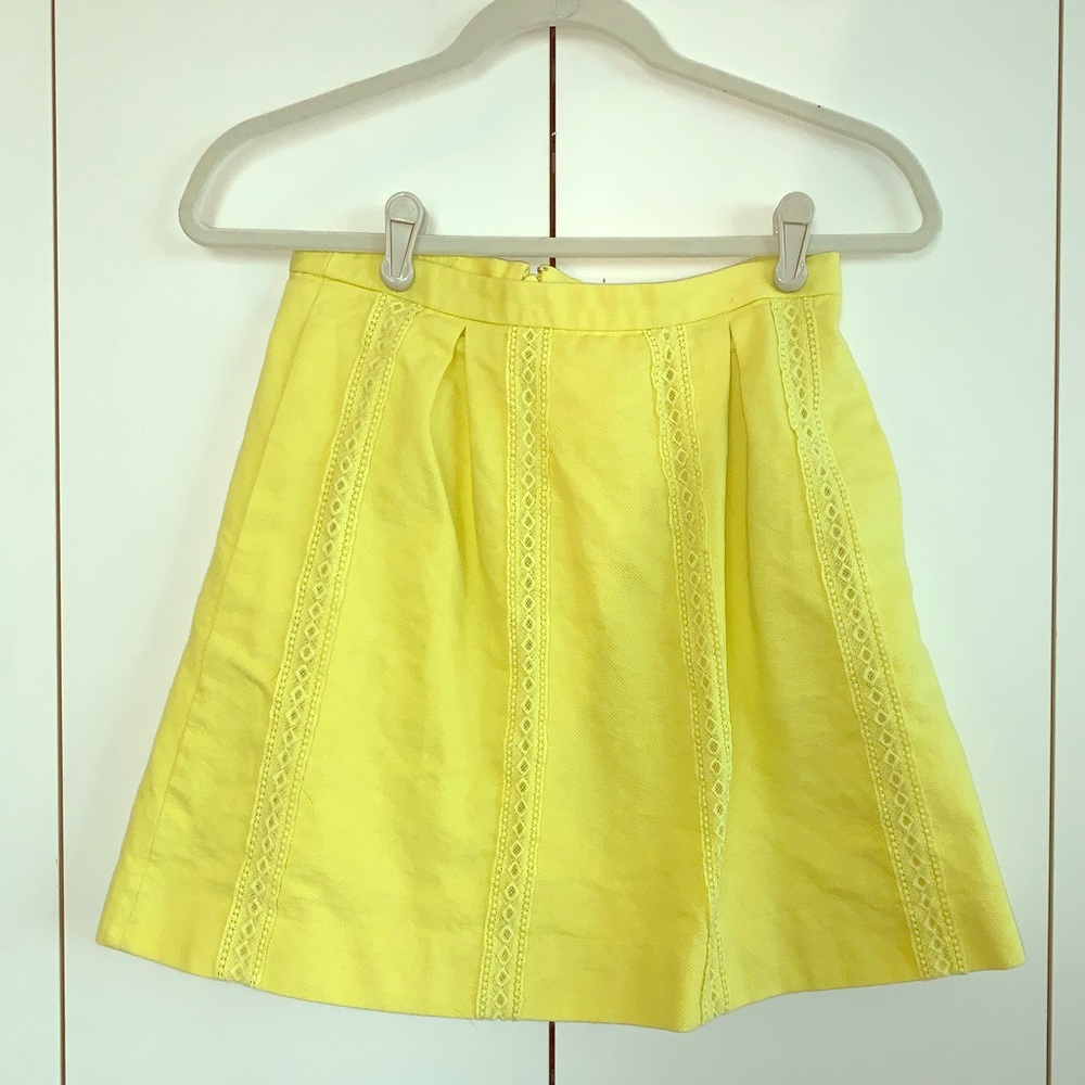 J Crew Yellow Skirt